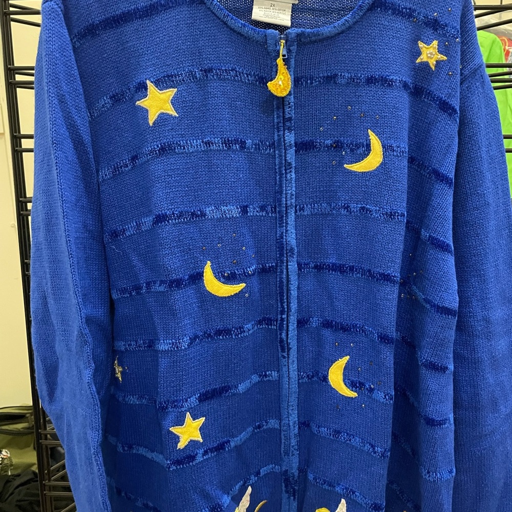 Quacker Factory angel sweater size 2x